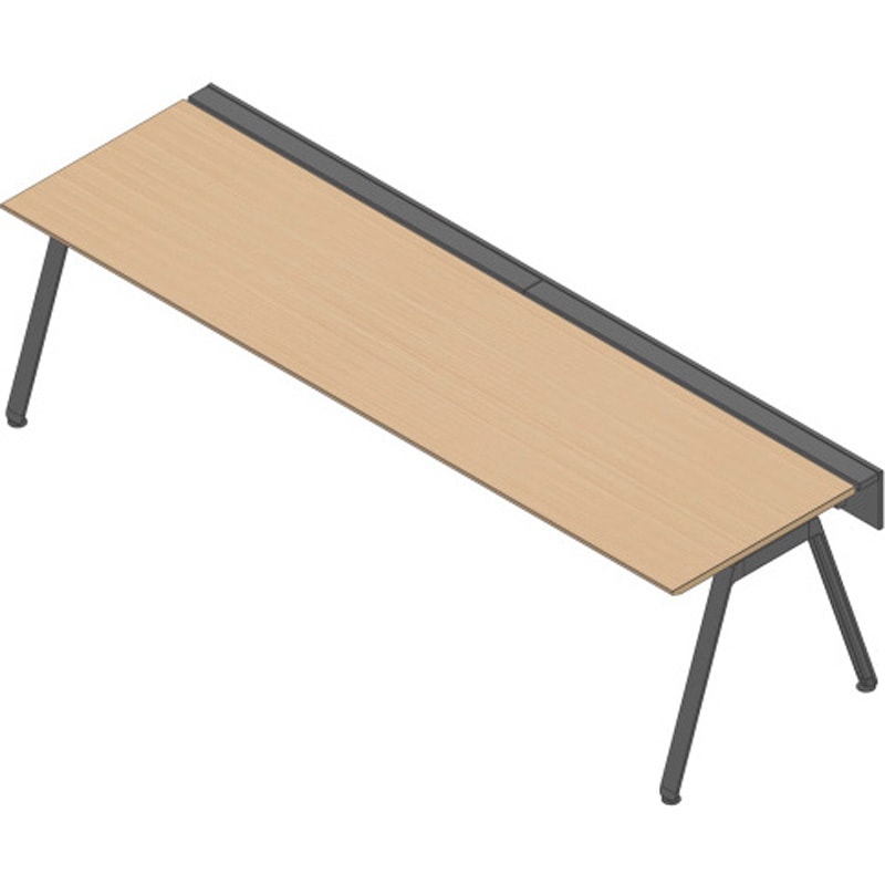 JVB-3008GLTN-TX アフィーノ ワークベンチ 片面タイプ 単独型 アルミ塗装脚 W3000×D800<配送時組立サービス付> 1台 イトーキ 【通販モノタロウ】