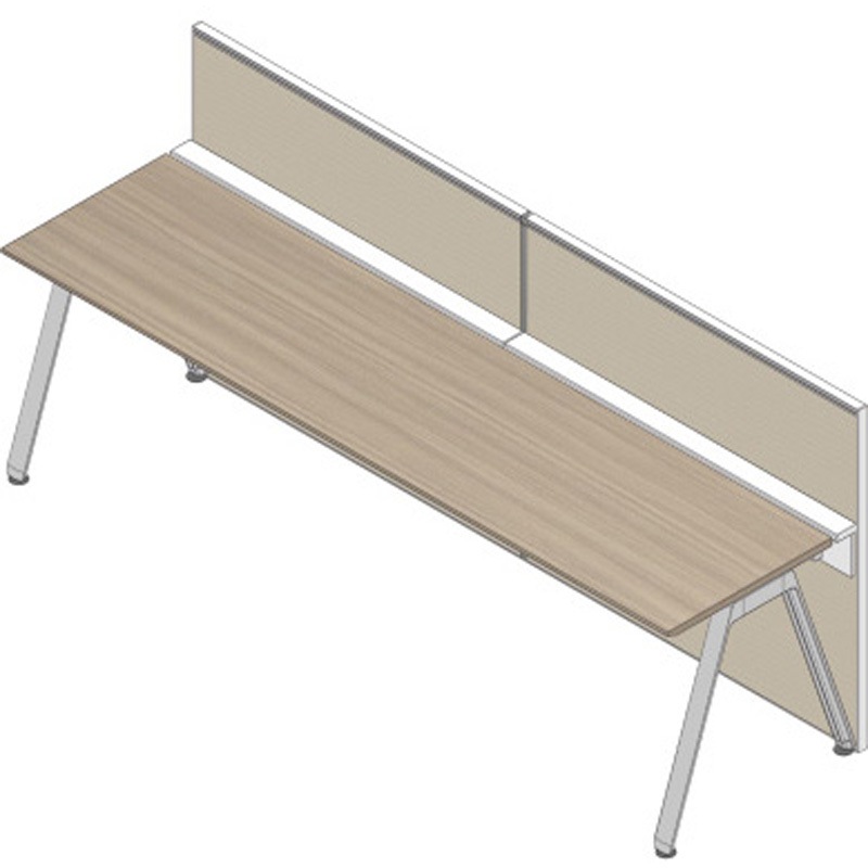 JVB-240XBC-W9F6 アフィーノ ワークベンチ片面タイプ用 フロントロングパネル 机上H320 (布地C) W2400<配送時組立サービス付> 1台 イトーキ 【通販モノタロウ】