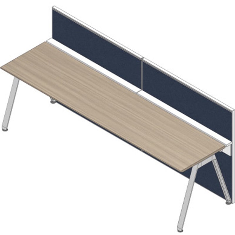 JVB-240XBY-W9B2 アフィーノ ワークベンチ片面タイプ用 フロントロングパネル 机上H320 (不織布FY) W2400<配送時組立サービス付> 1台 イトーキ 【通販モノタロウ】