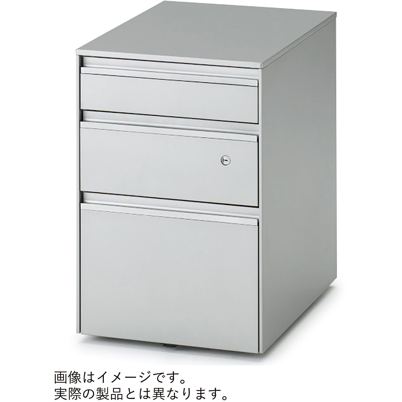 JF-046MACSB-W9 インクルードワゴン 3段 キャスターロック付<配送時組立サービス付> イトーキ ホワイト色 幅396mm奥行593mm高さ599mm  JF-046MACSB-W9