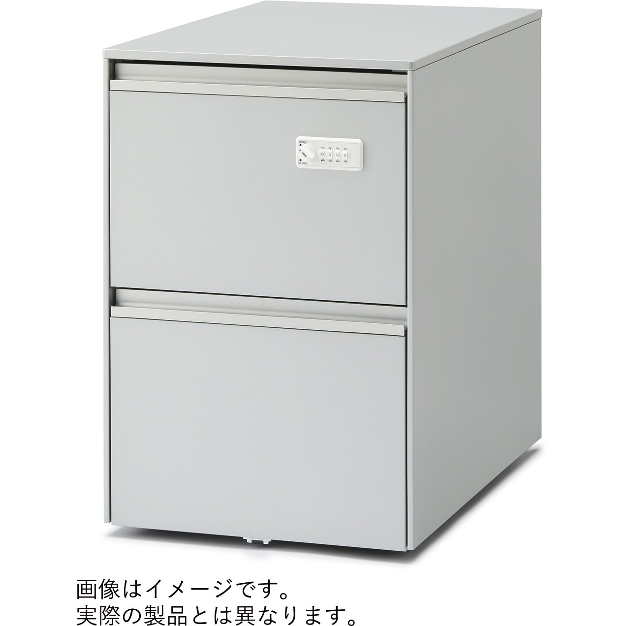 JF-046MDCSB-Z5 インクルードワゴン A4・2段 キャスターロック付<配送時組立サービス付> イトーキ シルバーメタリック色 幅396mm奥行593mm高さ599mm  JF-046MDCSB-Z5