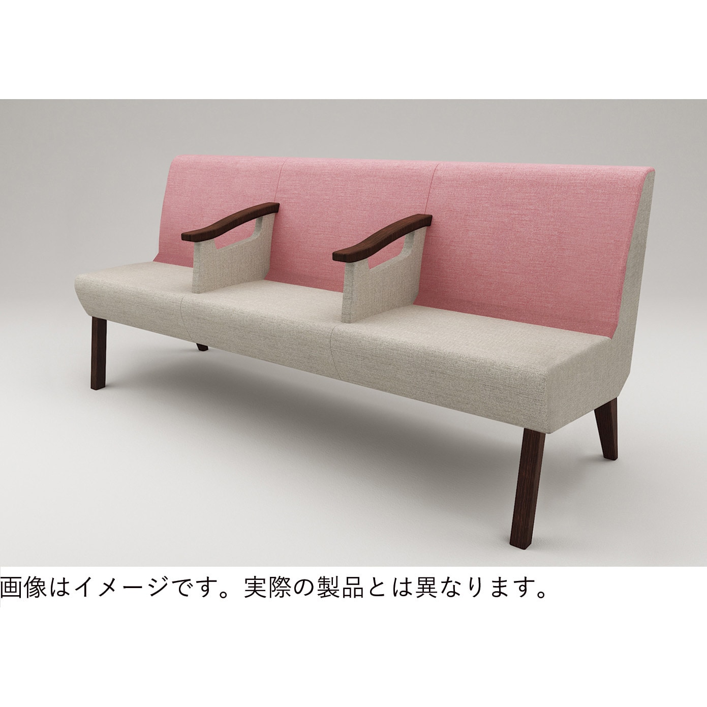 LHL-323D-15K8 ウェイティングHL スリムタイプ 3連 中間肘付 張地D<配送時組立サービス付> イトーキ 高さ780mm幅1660mm奥行630mm  LHL-323D-15K8 144,900円