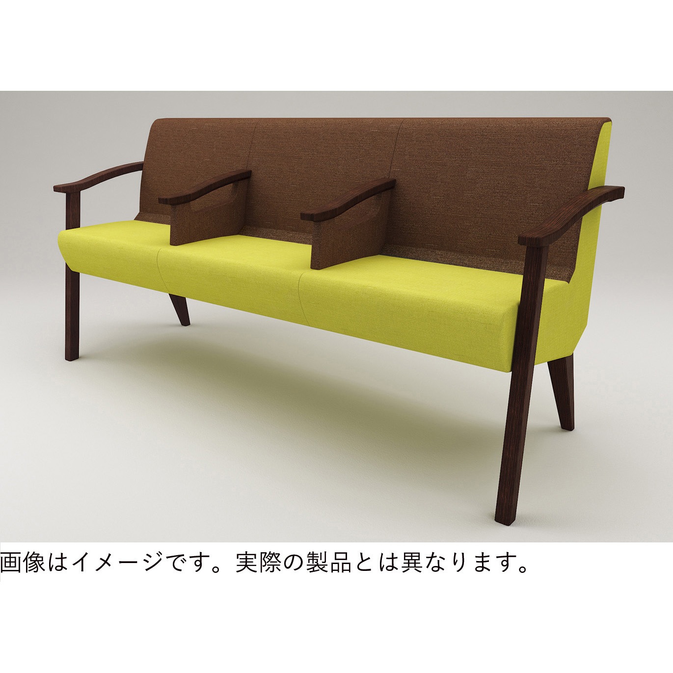 LHL-443C-51H4 ウェイティングHL ハイシートタイプ 3連 全肘付 張地C<配送時組立サービス付> イトーキ 高さ840mm幅1760mm奥行630mm  LHL-443C-51H4