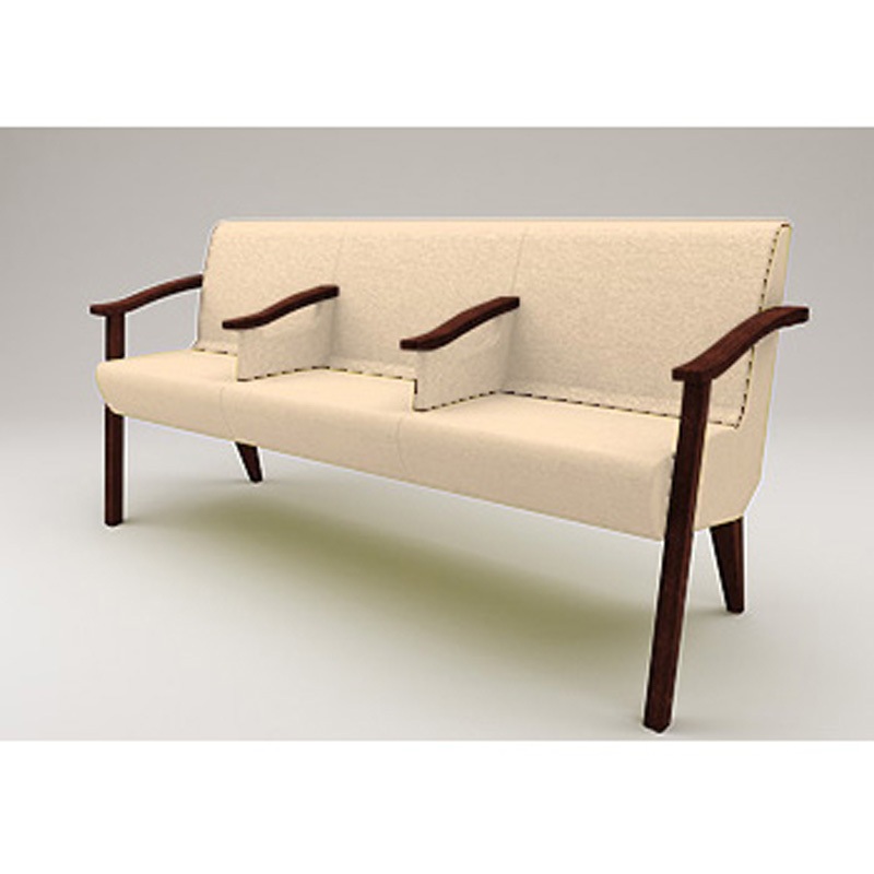 LHL-443D-51H8 ウェイティングHL ハイシートタイプ 3連 全肘付 張地D<配送時組立サービス付> イトーキ 高さ840mm幅1760mm奥行630mm  LHL-443D-51H8 149,900円