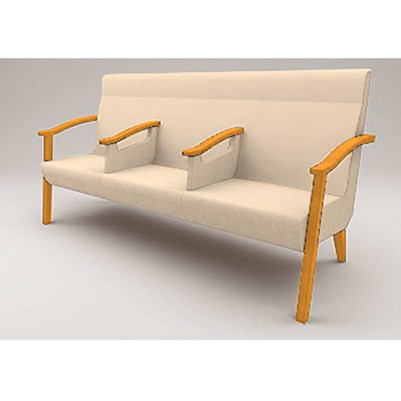 LHL-583D-15H8 ウェイティングHL ハイバック ワイドシート 3連 全肘付 張地D<配送時組立サービス付> イトーキ 高さ920mm幅1910mm奥行660mm  LHL-583D-15H8