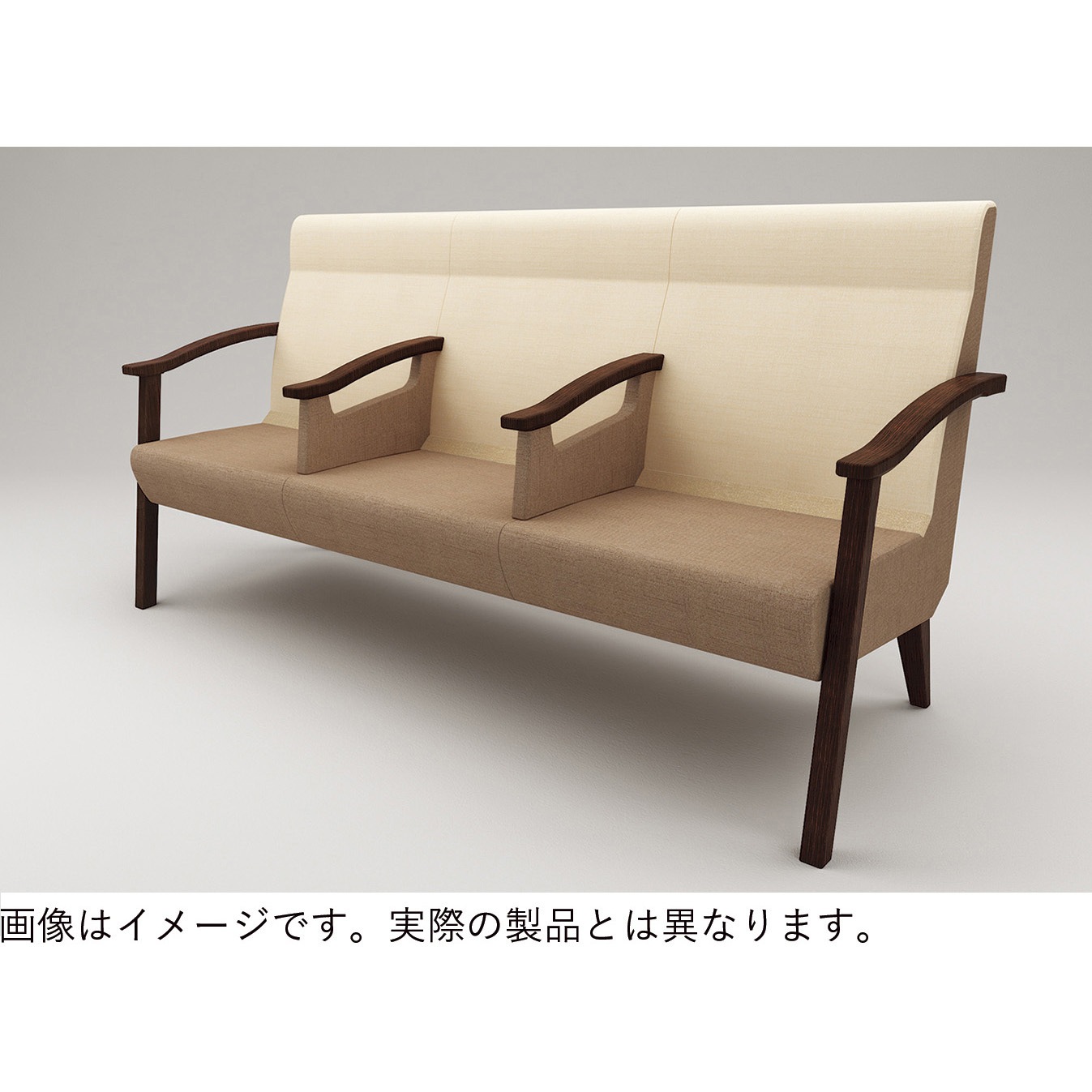 LHL-563D-15Q6 ウェイティングHL ハイバック ワイドシート 3連 中間肘付 張地D<配送時組立サービス付> イトーキ 高さ920mm幅1810mm奥行660mm  LHL-563D-15Q6