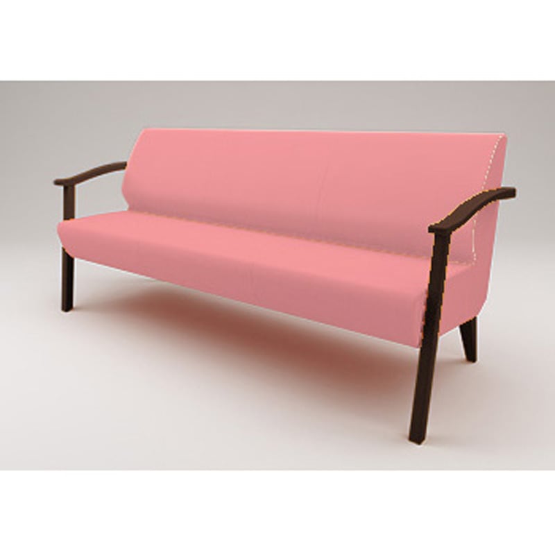 LHL-733D-51M7 ウェイティングHL ランバーサポートタイプ 3連 外肘付 張地D<配送時組立サービス付> イトーキ 高さ780mm幅1760mm奥行660mm  LHL-733D-51M7