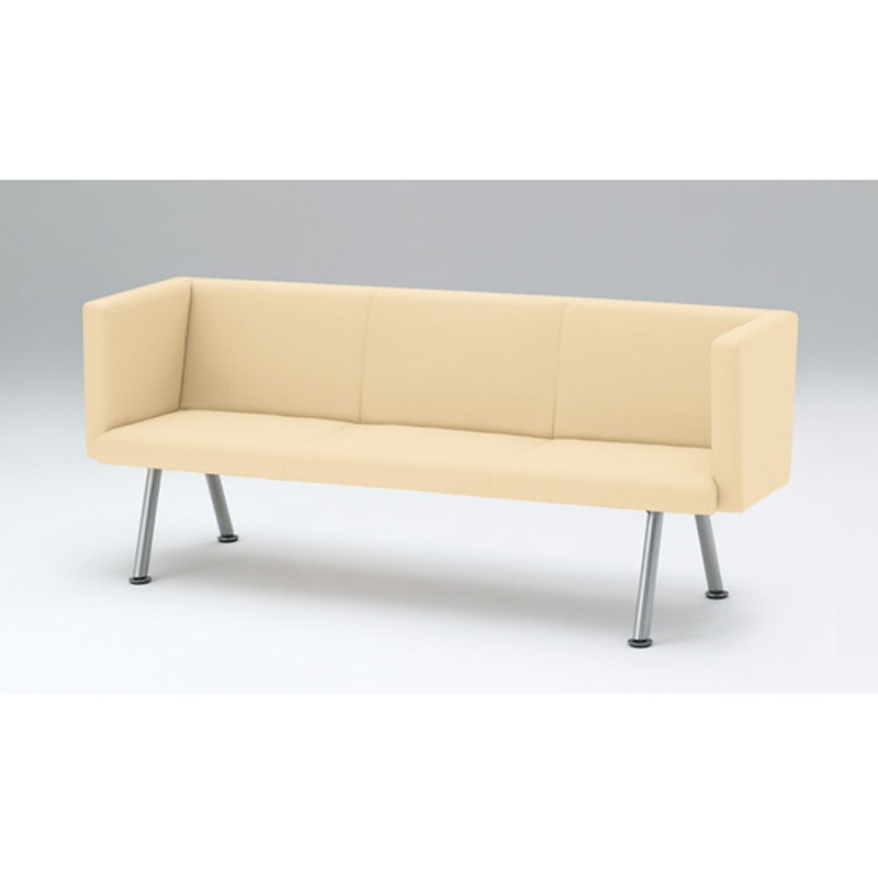 LNH-23D-Z5K9 ウェイティングNH 3連 外肘付 スチール脚  張地D  <配送時組立サービス付> イトーキ 高さ780mm幅1930mm奥行610mm  LNH-23D-Z5K9