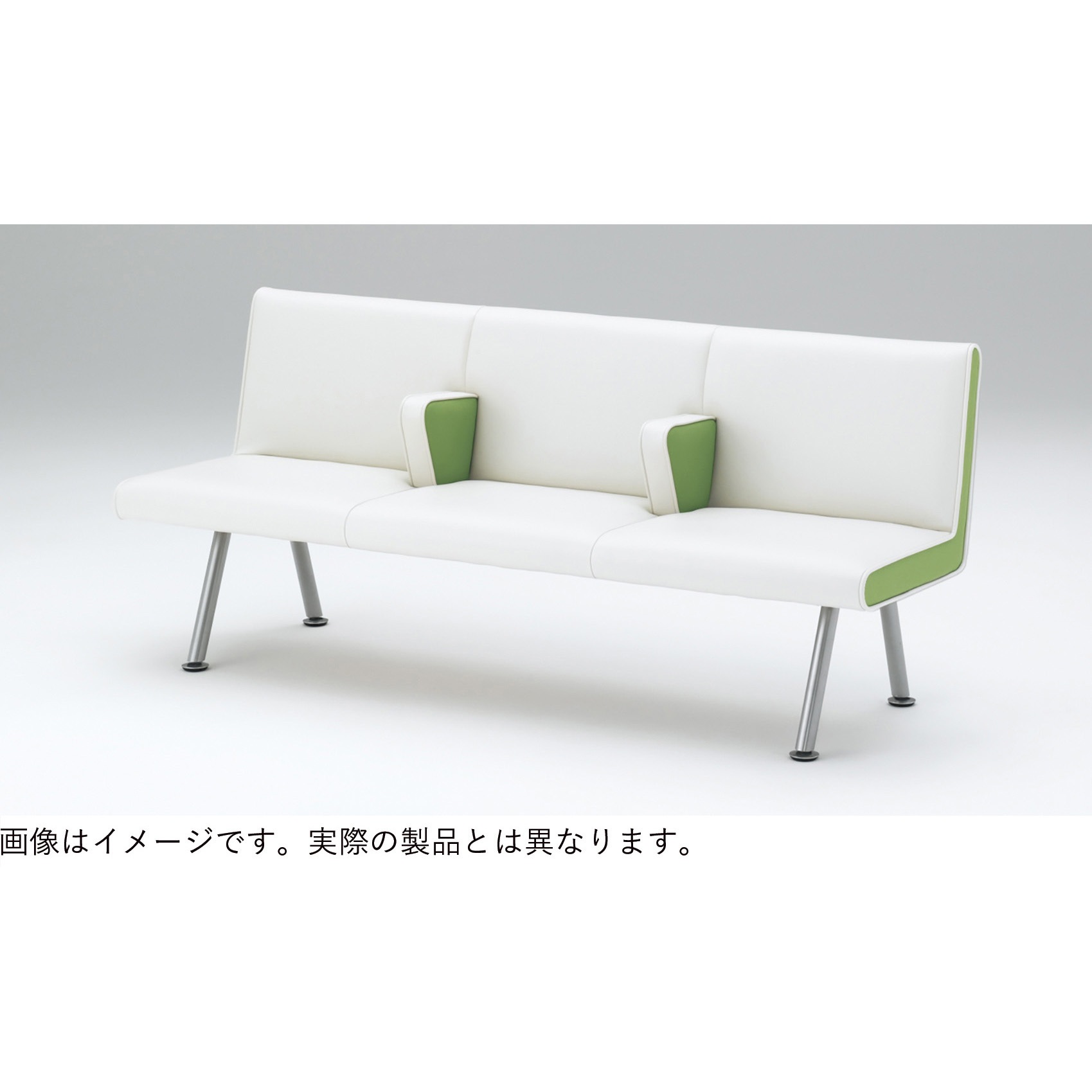 LNH-13D-51W9L6 ウェイティングNH 3連 中間肘付 木製脚  張地D  <配送時組立サービス付> イトーキ 高さ780mm幅1800mm奥行610mm  LNH-13D-51W9L6