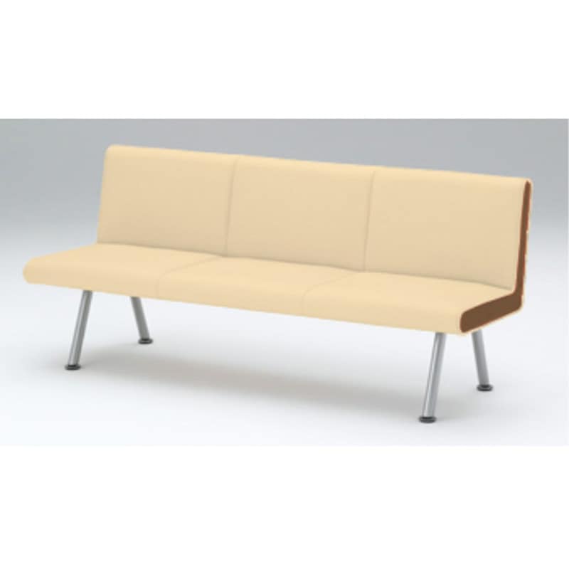 LNH-03D-Z5K9K1 ウェイティングNH 3連 肘なし スチール脚  張地D  <配送時組立サービス付> イトーキ 高さ780mm幅1800mm奥行610mm  LNH-03D-Z5K9K1