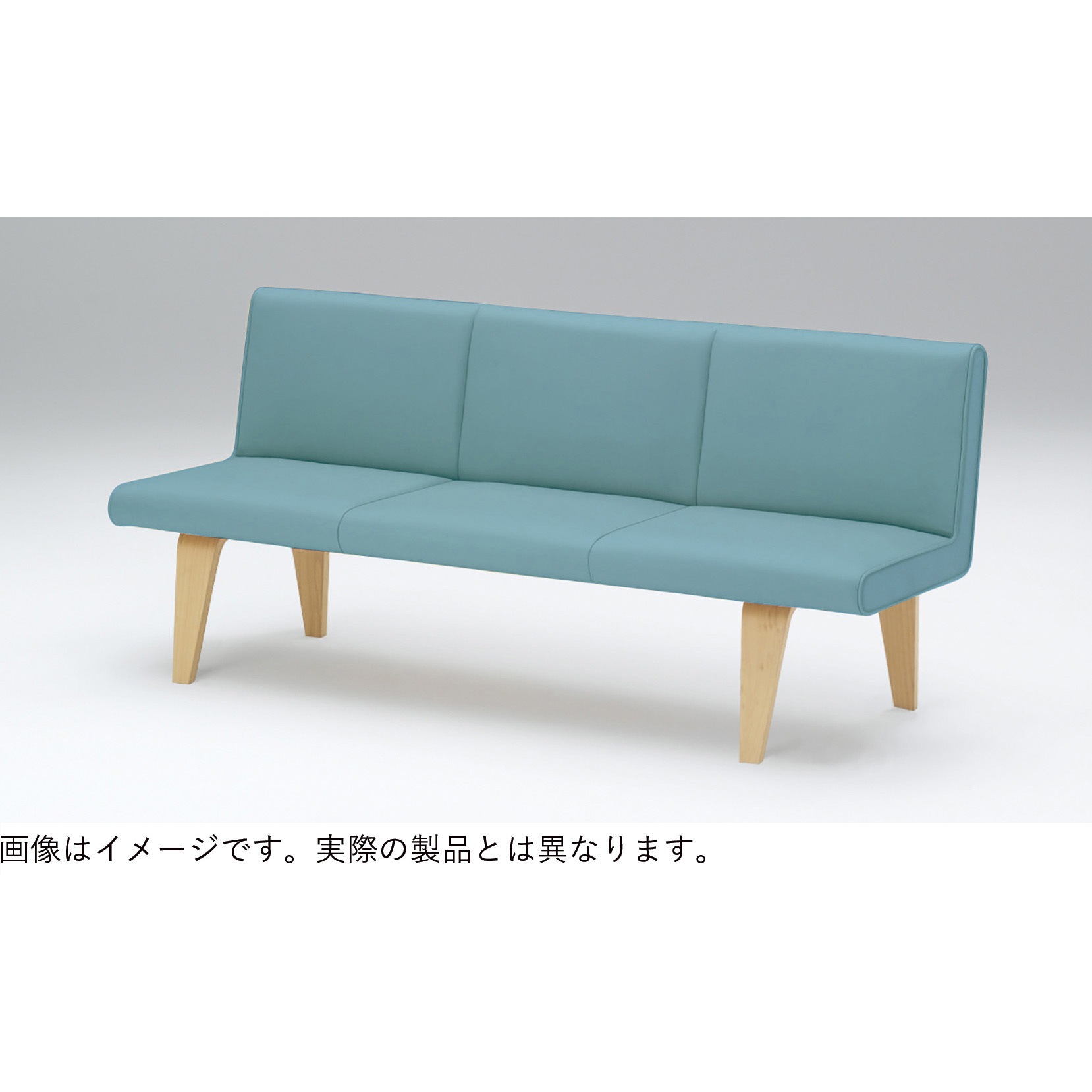 LNH-03D-15K9K1 ウェイティングNH 3連 肘なし 木製脚  張地D  <配送時組立サービス付> イトーキ 高さ780mm幅1800mm奥行610mm  LNH-03D-15K9K1