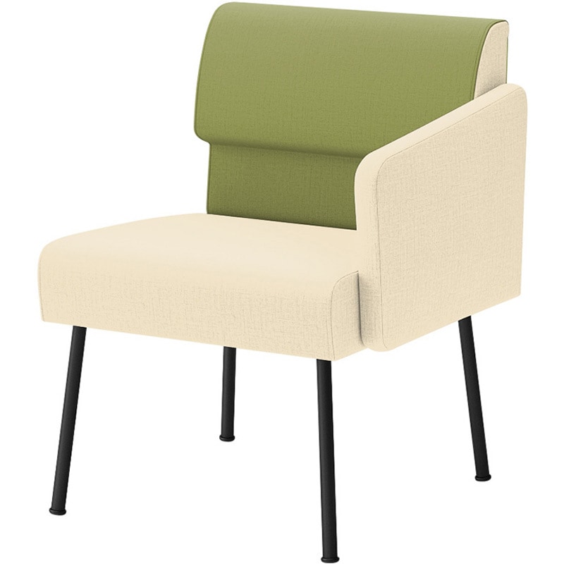 LPS-21LD-T1L8H8 ウェイティングPS 片肘タイプ(左肘) 連結パーツ付<配送時組立サービス付> イトーキ ホワイト 幅575mm奥行600mm高さ740mm  LPS-21LD-T1L8H8