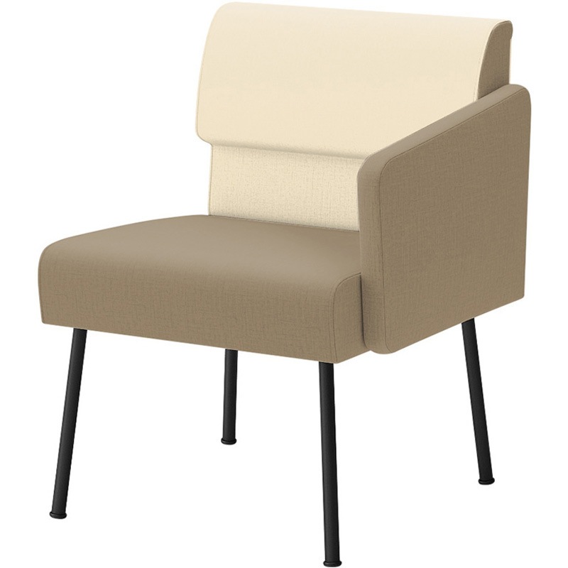 LPS-11LD-T1H8F6 ウェイティングPS 片肘タイプ(左肘) 連結パーツなし<配送時組立サービス付> イトーキ ホワイト 幅575mm奥行600mm高さ740mm  LPS-11LD-T1H8F6