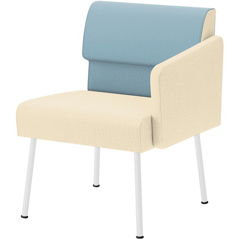 LPS-11LD-W9A8H8 ウェイティングPS 片肘タイプ(左肘) 連結パーツなし<配送時組立サービス付> イトーキ ホワイト 幅575mm奥行600mm高さ740mm  LPS-11LD-W9A8H8