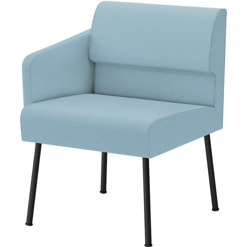 LPS-21RD-T1A8 ウェイティングPS 片肘タイプ(右肘) 連結パーツ付<配送時組立サービス付> イトーキ ホワイト 幅575mm奥行600mm高さ740mm  LPS-21RD-T1A8