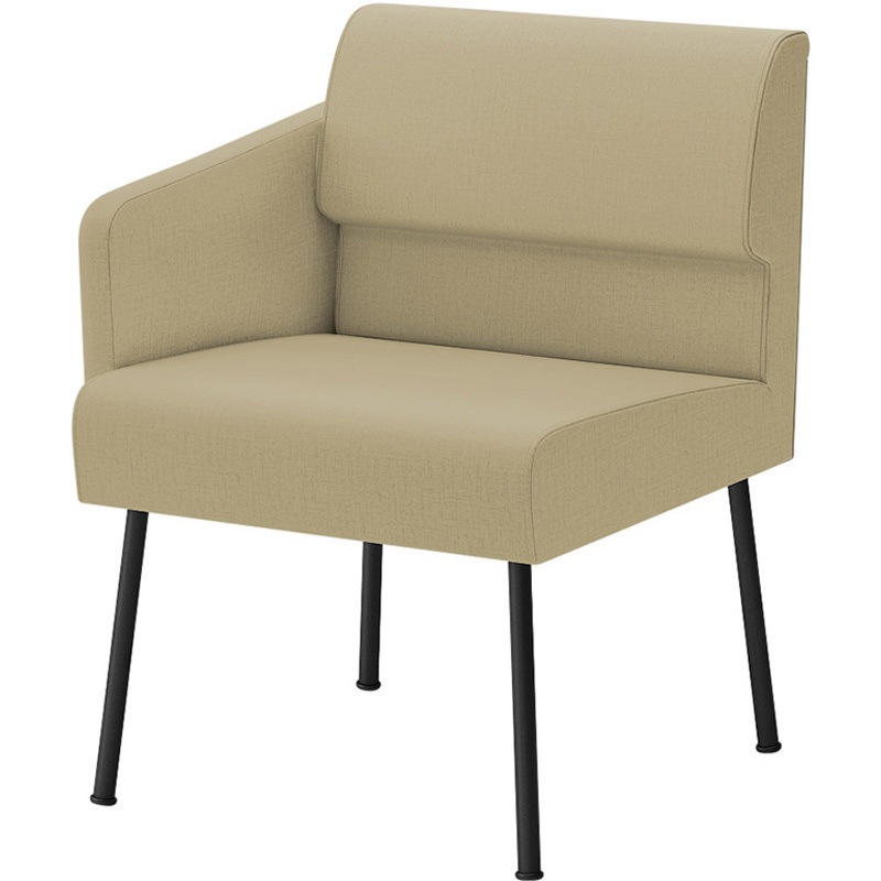 LPS-21RD-T1K6 ウェイティングPS 片肘タイプ(右肘) 連結パーツ付<配送時組立サービス付> イトーキ ホワイト 幅575mm奥行600mm高さ740mm  LPS-21RD-T1K6