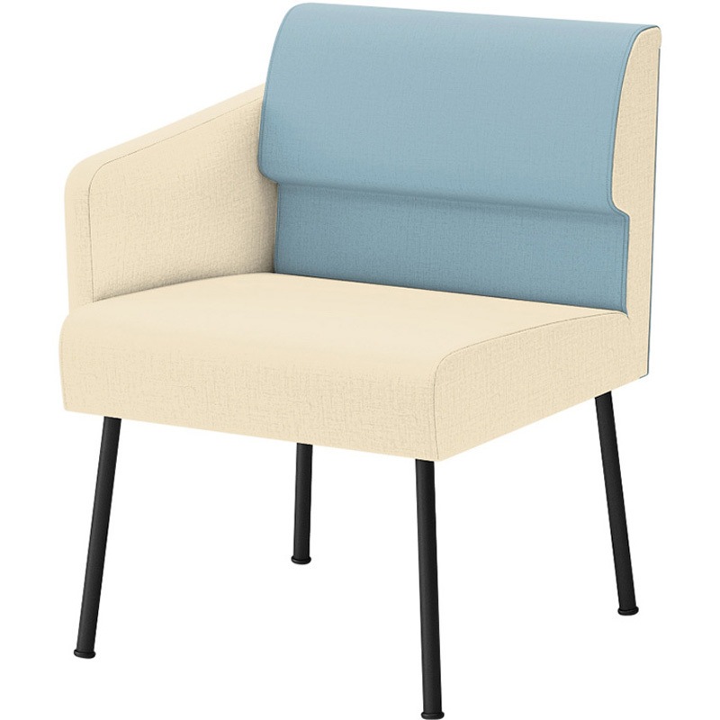 LPS-11RD-T1A8H8 ウェイティングPS 片肘タイプ(右肘) 連結パーツなし<配送時組立サービス付> イトーキ ホワイト 幅575mm奥行600mm高さ740mm  LPS-11RD-T1A8H8