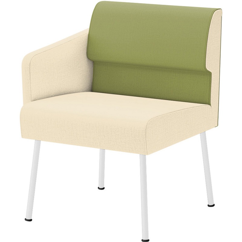 LPS-11RD-W9L8H8 ウェイティングPS 片肘タイプ(右肘) 連結パーツなし<配送時組立サービス付> イトーキ ホワイト 幅575mm奥行600mm高さ740mm  LPS-11RD-W9L8H8