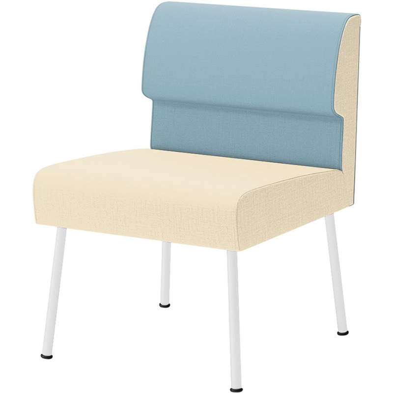 LPS-20D-W9A8H8 ウェイティングPS 肘なしタイプ 連結パーツ付<配送時組立サービス付> イトーキ ホワイト 幅550mm奥行600mm高さ740mm  LPS-20D-W9A8H8