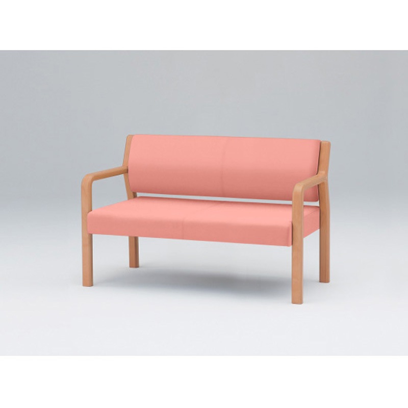 LUW-122C-M6 ウェイティングUW 2連外肘付 張地C<配送時組立サービス付> イトーキ 幅1225mm奥行610mm高さ785mm  LUW-122C-M6