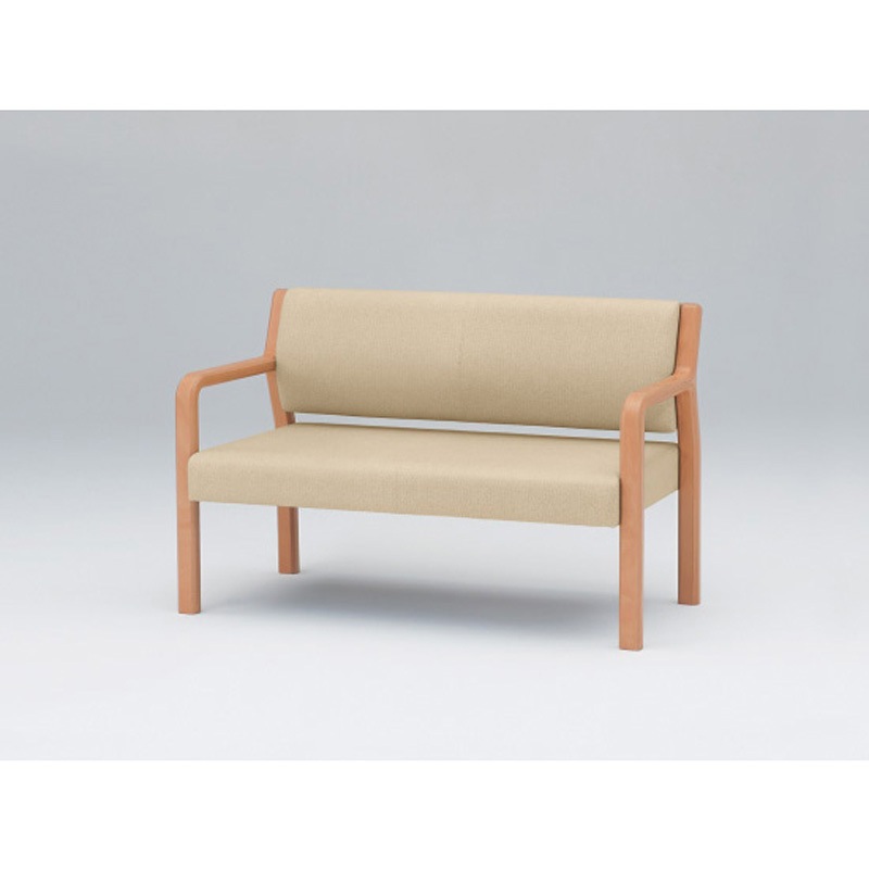 LUW-122DX-Y4 ウェイティングUW 2連外肘付 張地DX<配送時組立サービス付> イトーキ 幅1225mm奥行610mm高さ785mm  LUW-122DX-Y4