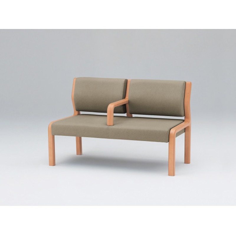 LUW-212DX-L3 ウェイティングUW ランバーサポートタイプ2連中間肘付 張地DX<配送時組立サービス付> イトーキ 幅1225mm奥行610mm高さ785mm  LUW-212DX-L3