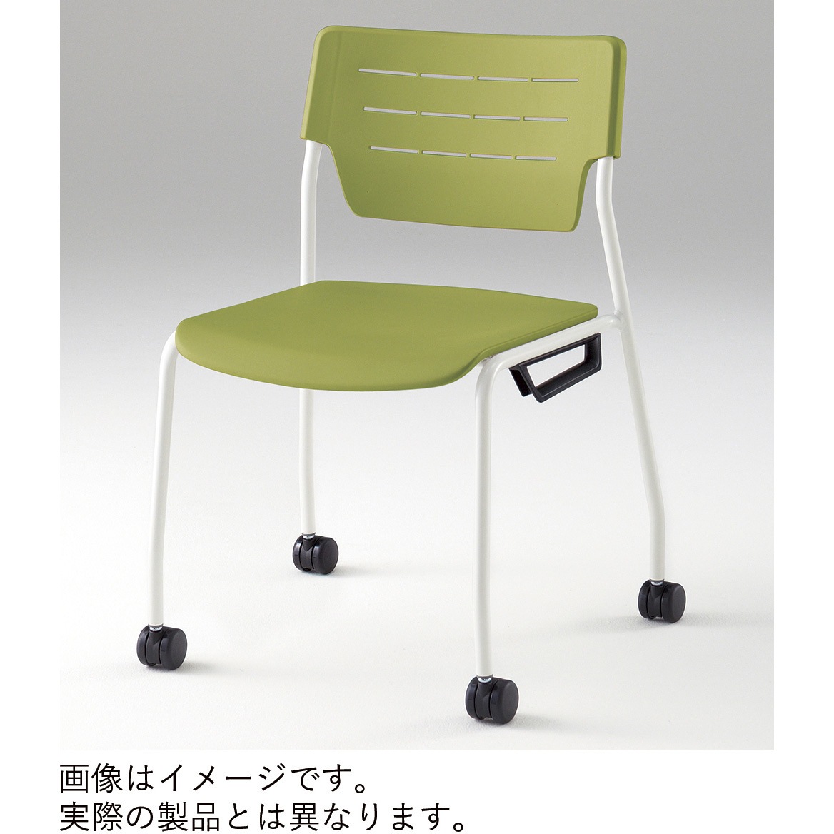 KLC-947-ST1T1 エレックSCチェア 4号 背座ヌード ウレタンキャスタータイプ<配送時組立サービス付> イトーキ ホワイト 高さ705mm幅565mm奥行485mm  KLC-947-ST1T1