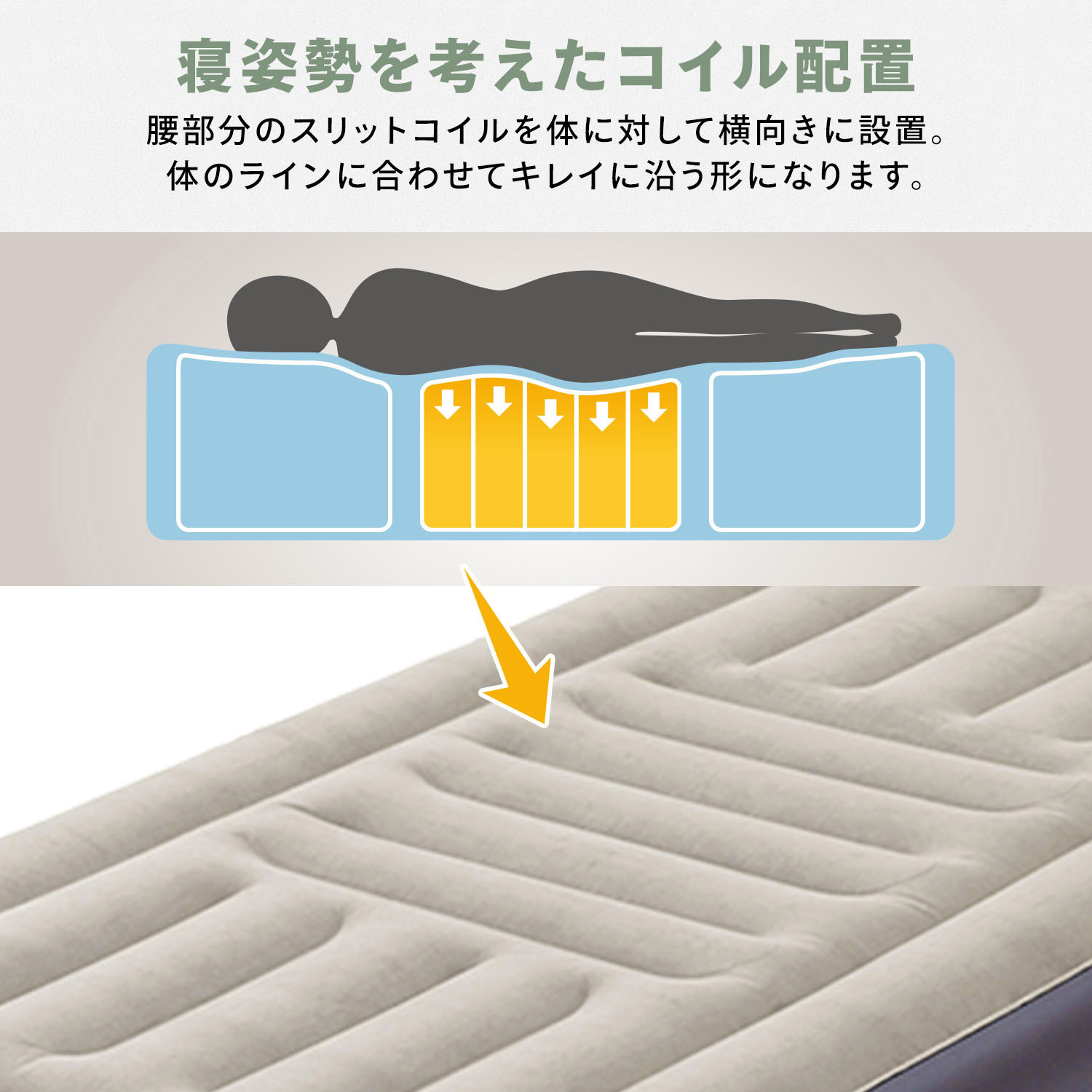 CAB-002D(BE/BK) 脱着式電動ポンプ エアーベッド 7.4V 1300mAh YAMAZEN