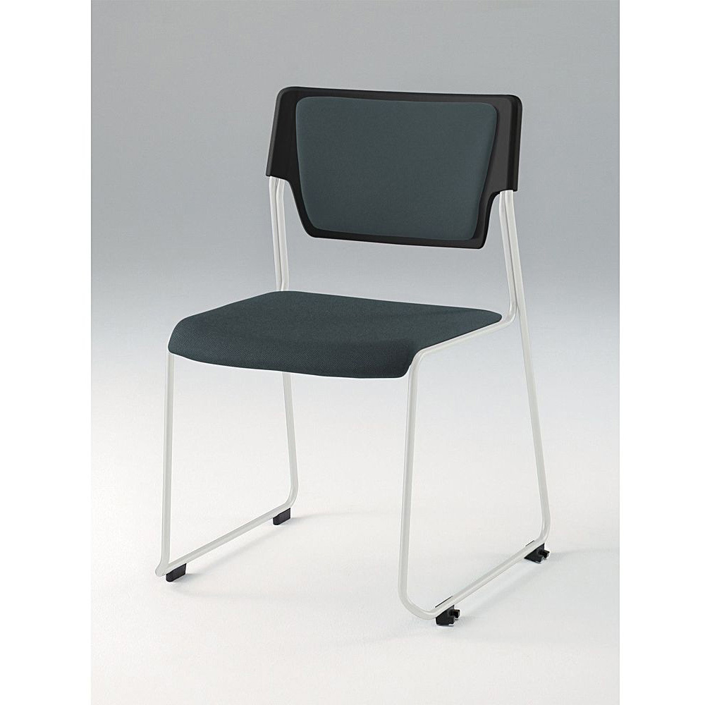 KLC-620PVW9T1W2 エレックチェア 背パッド付 PV張地<配送時組立サービス付> イトーキ ホワイト 質量4kg 高さ745mm幅510mm奥行490mm  KLC-620PVW9T1W2