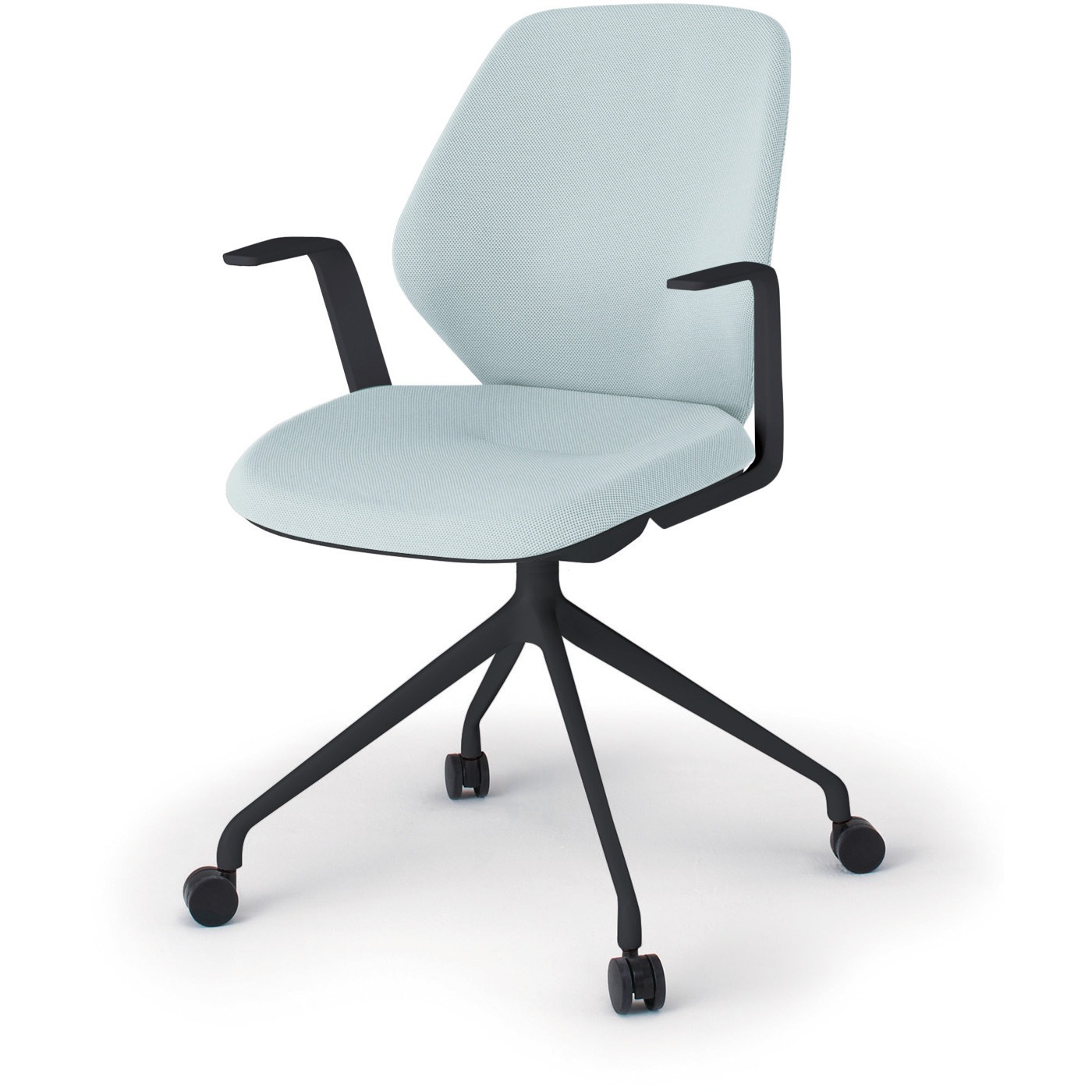 KG-945SCM1TTE6 キュアチェア クロスバック 肘付 4本脚アルミ塗装脚 SC張地 ウレタンキャスター<配送時組立サービス付> 1台 イトーキ 【通販モノタロウ】