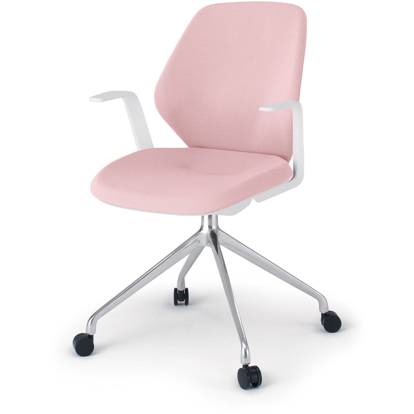 KG-945SCM1ZWR9 キュアチェア クロスバック 肘付 4本脚アルミミラー脚 SC張地 ウレタンキャスター<配送時組立サービス付> 1台 イトーキ 【通販モノタロウ】