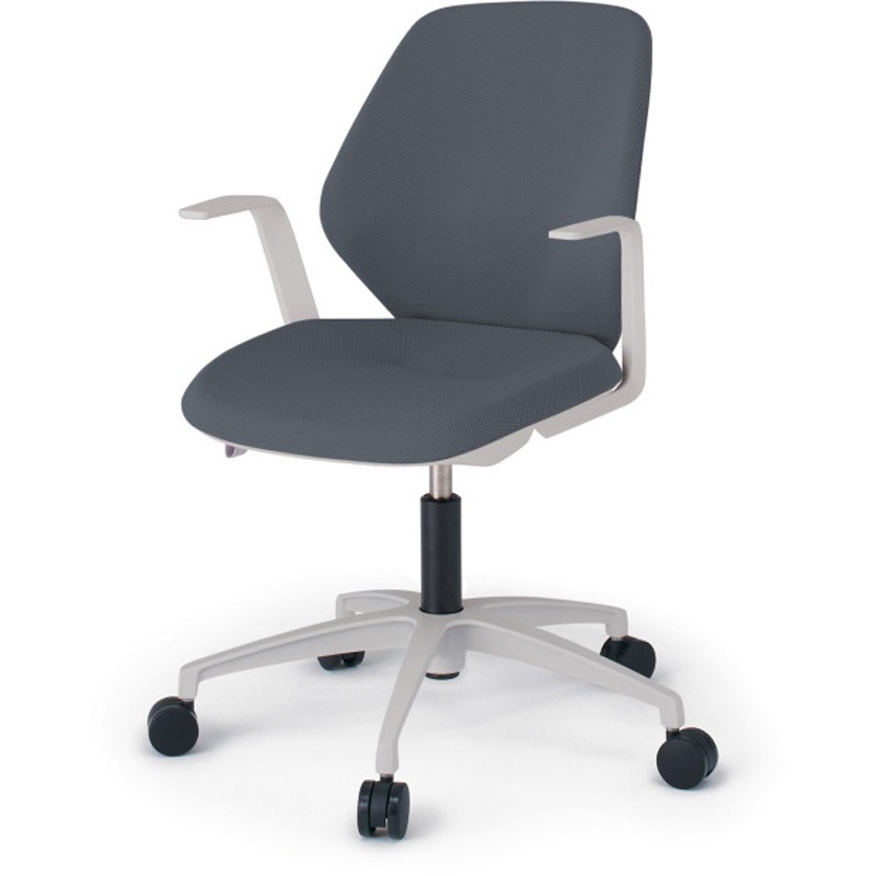 KG-925SCM-NNT3 キュアチェア クロスバック 肘付 5本脚アルミ塗装脚 SC張地 ウレタンキャスター<配送時組立サービス付> 1台 イトーキ 【通販モノタロウ】