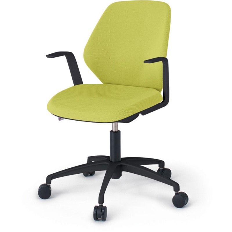 KG-925SCM-TTU8 キュアチェア クロスバック 肘付 5本脚アルミ塗装脚 SC張地 ウレタンキャスター<配送時組立サービス付> 1台 イトーキ 【通販モノタロウ】