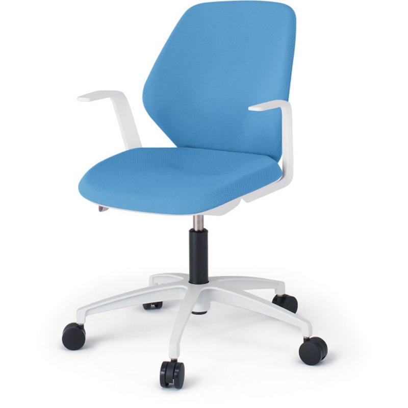 KG-925SCM-WWS2 キュアチェア クロスバック 肘付 5本脚アルミ塗装脚 SC張地 ウレタンキャスター<配送時組立サービス付> 1台 イトーキ 【通販モノタロウ】