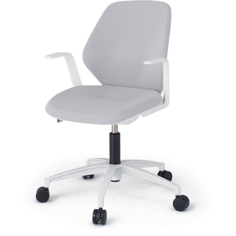 KG-925SCM-WWT7 キュアチェア クロスバック 肘付 5本脚アルミ塗装脚 SC張地 ウレタンキャスター<配送時組立サービス付> 1台 イトーキ 【通販モノタロウ】