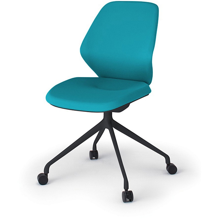 KG-940PV-TTA3 キュアチェア クロスバック 肘なし 4本脚アルミ塗装脚 PV張地 ナイロンキャスター<配送時組立サービス付> 1台 イトーキ 【通販モノタロウ】 35,737円