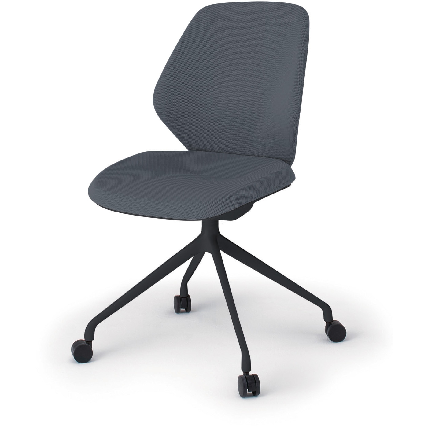 KG-940SCM1TTT3 キュアチェア クロスバック 肘なし 4本脚アルミ塗装脚 SC張地 ウレタンキャスター<配送時組立サービス付> 1台 イトーキ 【通販モノタロウ】