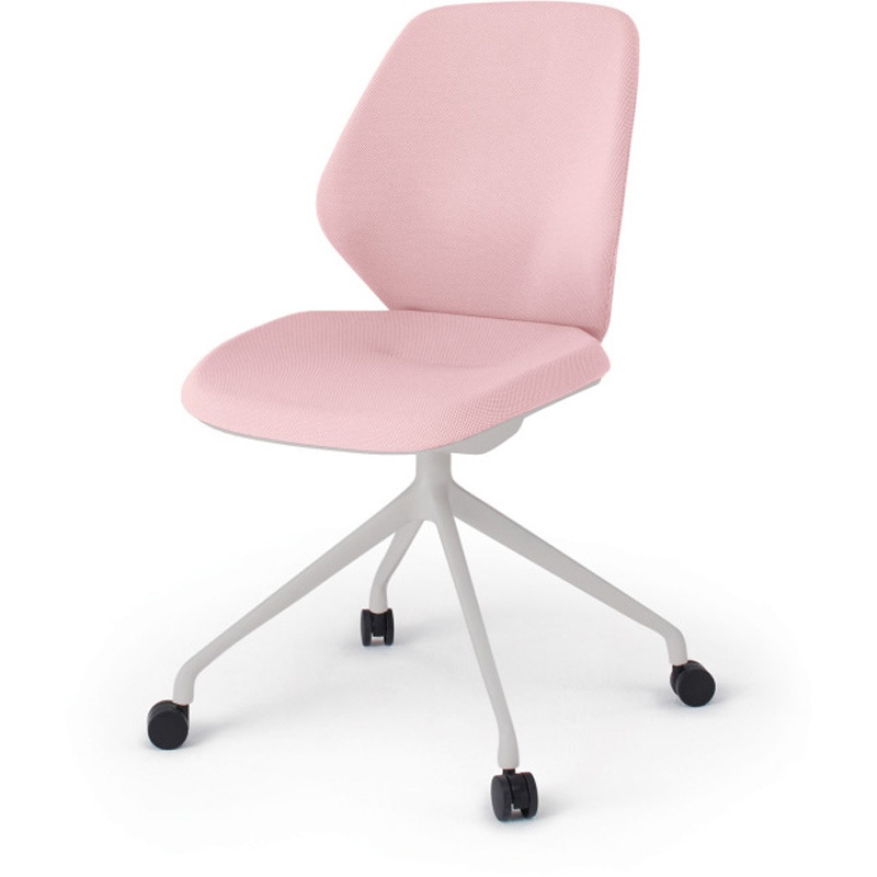 KG-940SC-NNR9 キュアチェア クロスバック 肘なし 4本脚アルミ塗装脚 SC張地 ナイロンキャスター<配送時組立サービス付> 1台 イトーキ 【通販モノタロウ】