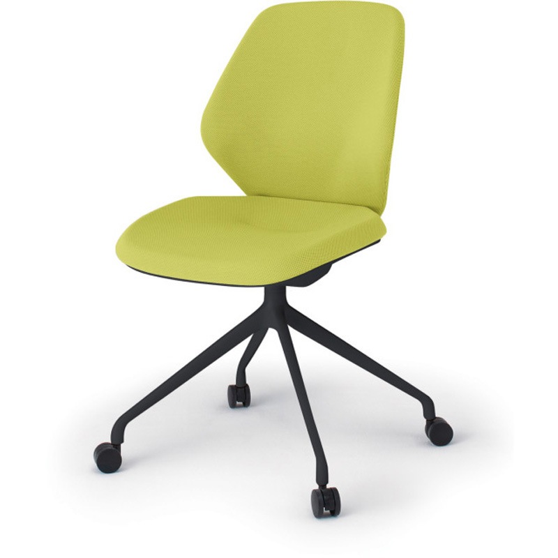 KG-940SC-TTU8 キュアチェア クロスバック 肘なし 4本脚アルミ塗装脚 SC張地 ナイロンキャスター<配送時組立サービス付> 1台 イトーキ 【通販モノタロウ】