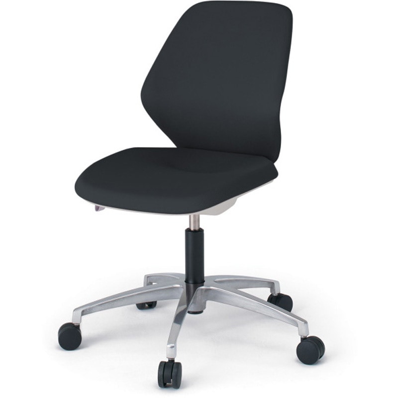 KG-920PVM-ZNT1 キュアチェア クロスバック 肘なし 5本脚アルミミラー脚 PV張地 ウレタンキャスター<配送時組立サービス付> 1台 イトーキ 【通販モノタロウ】 43,537円