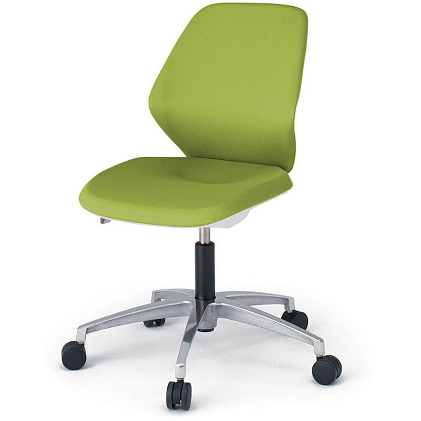 KG-920PV-ZWQ6 キュアチェア クロスバック 肘なし 5本脚アルミミラー脚 PV張地 ナイロンキャスター<配送時組立サービス付> 1台 イトーキ 【通販モノタロウ】 43,537円