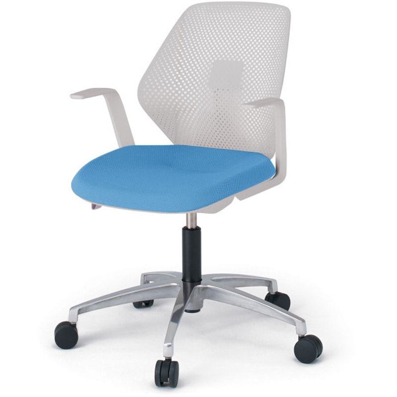 KG-965SC-ZNS2 キュアチェア 樹脂メッシュバック 肘付 5本脚アルミミラー脚 SC張地 ナイロンキャスター<配送時組立サービス付> 1台 イトーキ 【通販モノタロウ】