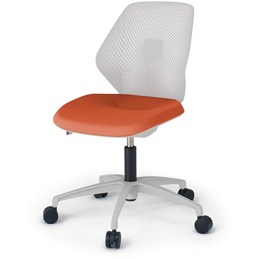 KG-960PVM-NND3 キュアチェア 樹脂メッシュバック 肘なし 5本脚アルミ塗装脚 PV張地 ウレタンキャスター<配送時組立サービス付> 1台 イトーキ 【通販モノタロウ】