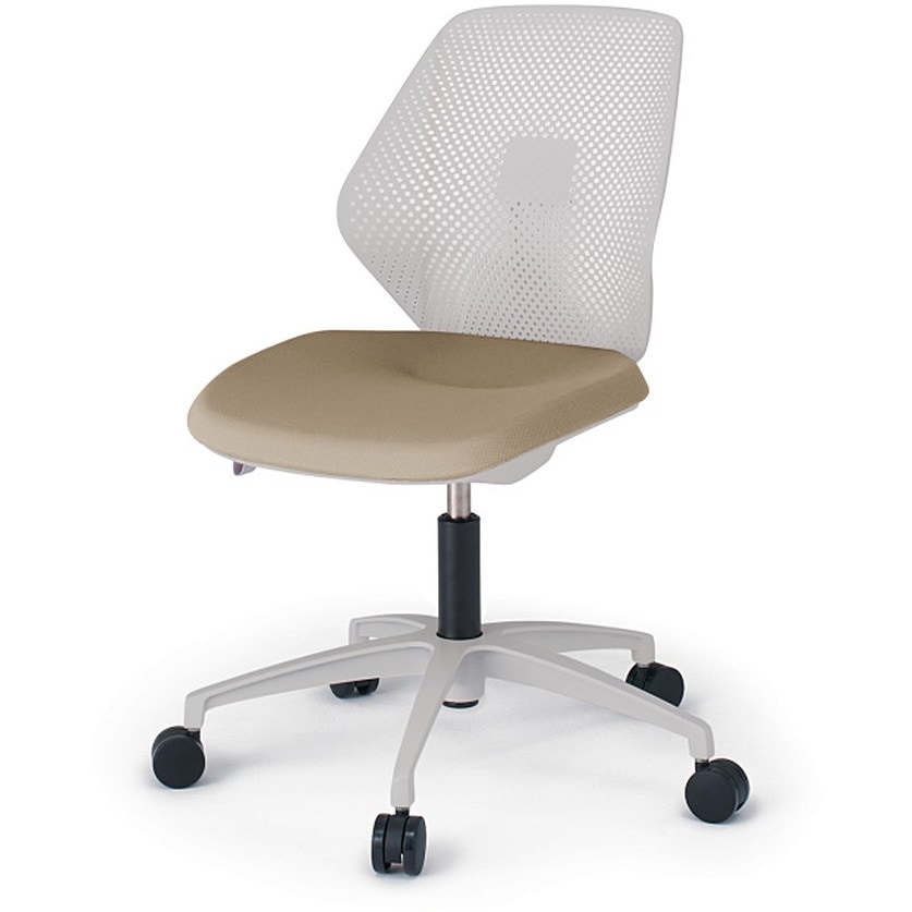 KG-960PVM-NNY3 キュアチェア 樹脂メッシュバック 肘なし 5本脚アルミ塗装脚 PV張地 ウレタンキャスター<配送時組立サービス付> 1台 イトーキ 【通販モノタロウ】