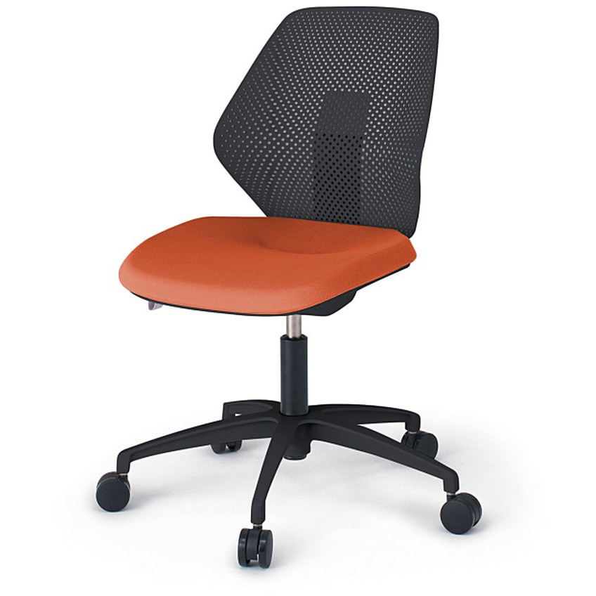 KG-960PVM-TTD3 キュアチェア 樹脂メッシュバック 肘なし 5本脚アルミ塗装脚 PV張地 ウレタンキャスター<配送時組立サービス付> 1台 イトーキ 【通販モノタロウ】