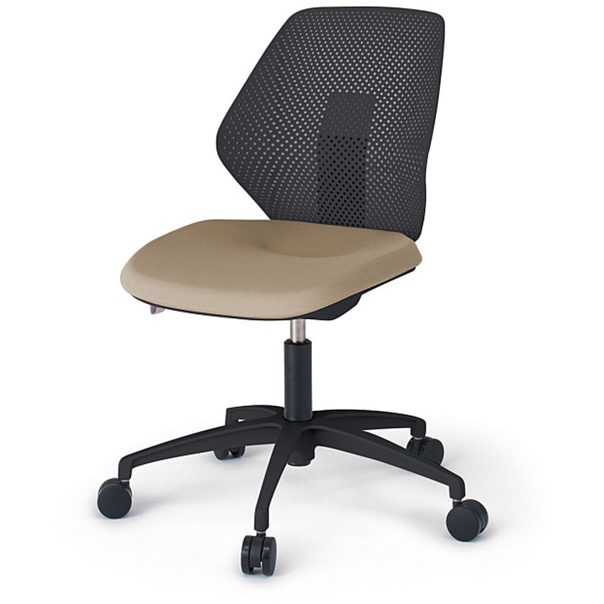 KG-960PVM-TTY3 キュアチェア 樹脂メッシュバック 肘なし 5本脚アルミ塗装脚 PV張地 ウレタンキャスター<配送時組立サービス付> 1台 イトーキ 【通販モノタロウ】 32,487円