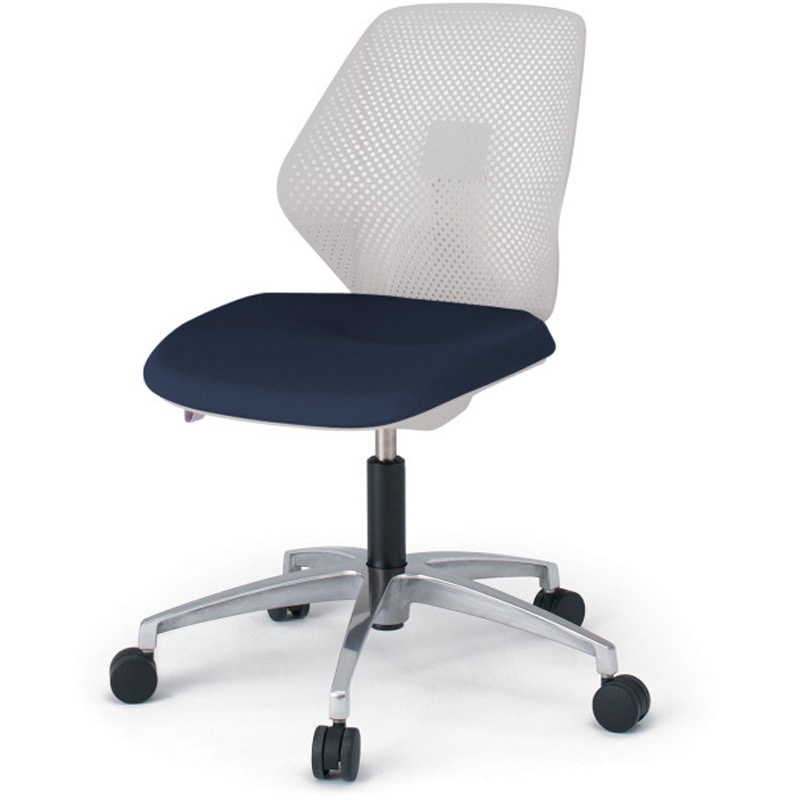 KG-960PVM-ZNB2 キュアチェア 樹脂メッシュバック 肘なし 5本脚アルミミラー脚 PV張地 ウレタンキャスター<配送時組立サービス付> 1台 イトーキ 【通販モノタロウ】