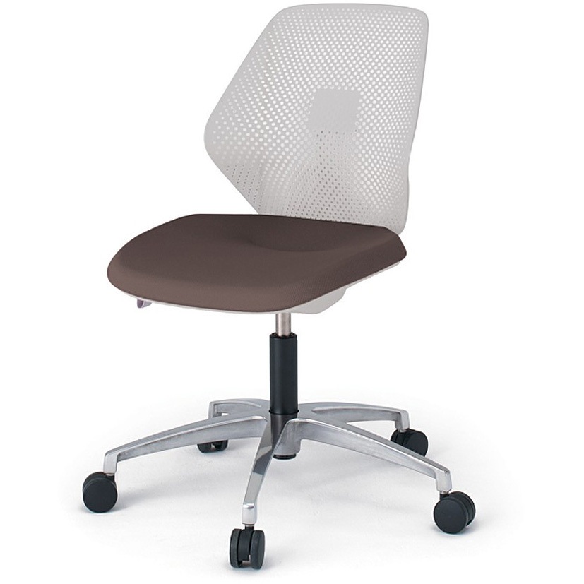 KG-960PVM-ZNH2 キュアチェア 樹脂メッシュバック 肘なし 5本脚アルミミラー脚 PV張地 ウレタンキャスター<配送時組立サービス付> 1台 イトーキ 【通販モノタロウ】 38,987円