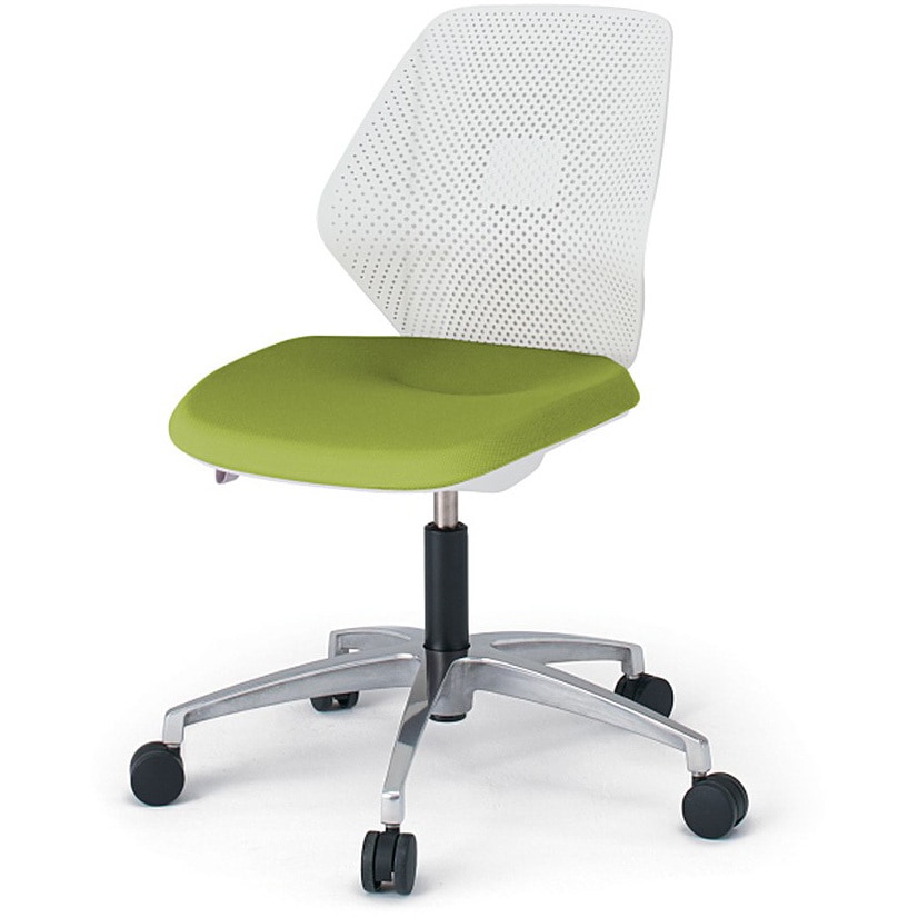 KG-960PV-ZWQ6 キュアチェア 樹脂メッシュバック 肘なし 5本脚アルミミラー脚 PV張地 ナイロンキャスター<配送時組立サービス付> 1台 イトーキ 【通販モノタロウ】 38,987円