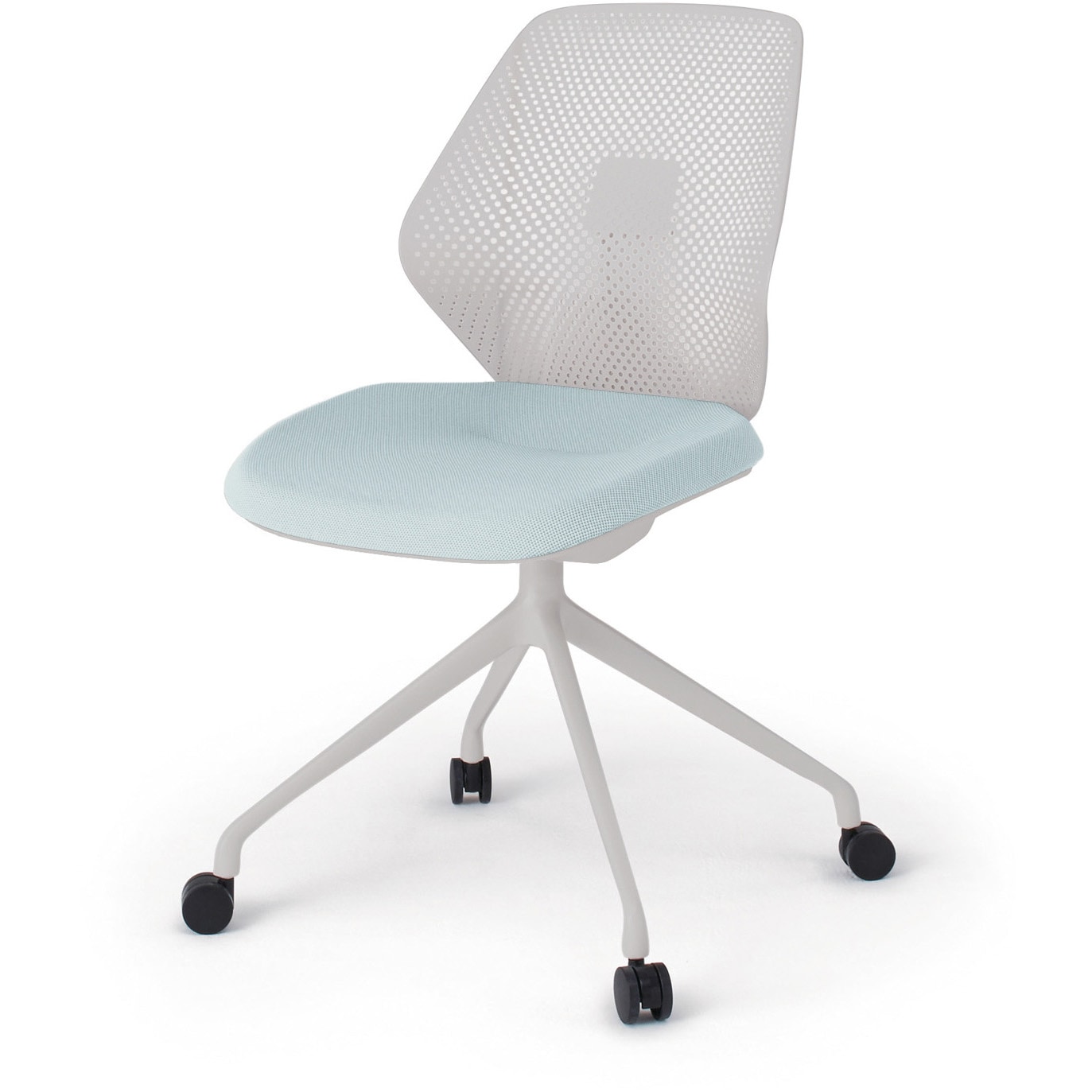 KG-980SCM1NNE6 キュアチェア 樹脂メッシュバック 肘なし 4本脚アルミ塗装脚 SC張地 ウレタンキャスター<配送時組立サービス付> 1台 イトーキ 【通販モノタロウ】